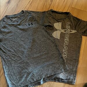 Under Armour Charcoal and Black T-Shirts